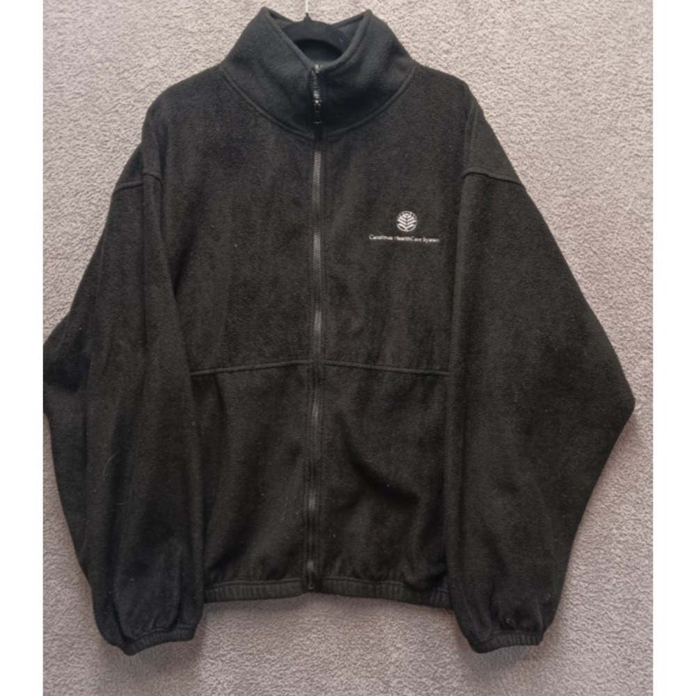 UltraClub Black Full Zip‎ Fleece Jacket Carolinas HealthCare System XL